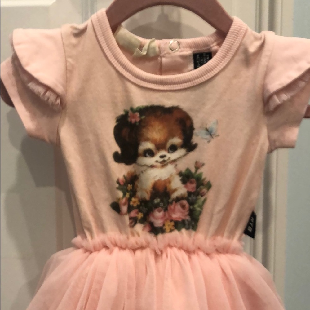 Rockyourbaby 6-12m girls dress with onesie